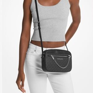 Michael Kors Jet Set Large Logo Crossbody Bag-(#0164)